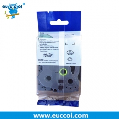 10PK EUCCOI TZe-251 Black on White Standard Laminated Label Tape Cassette